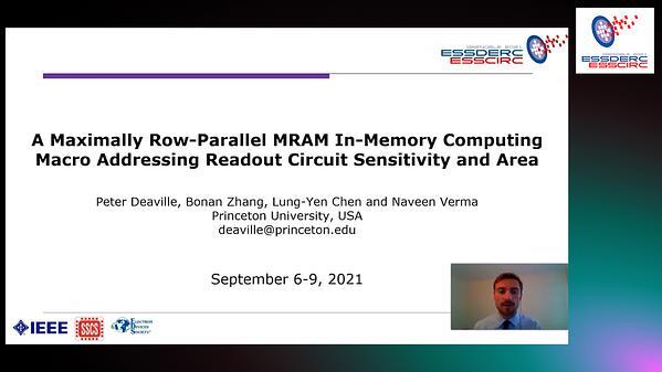 A Maximally Row-Parallel MRAM In-Memory-Computing Macro Addressing Readout Circuit Sensitivity and Area