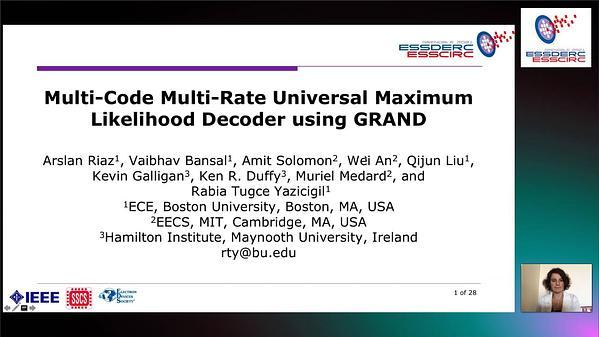 Multi-Code Multi-Rate Universal Maximum Likelihood Decoder Using GRAND