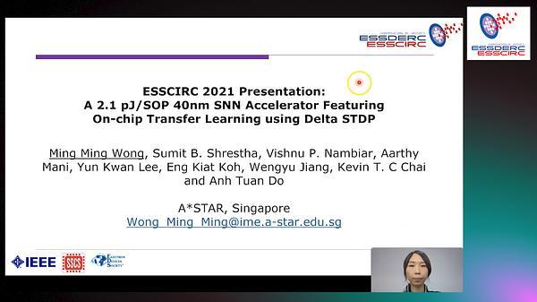 A 2.1 pJ/SOP 40nm SNN Accelerator Featuring On-Chip Transfer Learning Using Delta STDP