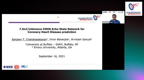 7.5nJ/Inference CMOS Echo State Network for Coronary Heart Disease Prediction
