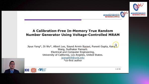 A Calibration-Free In-Memory True Random Number Generator Using Voltage-Controlled MRAM