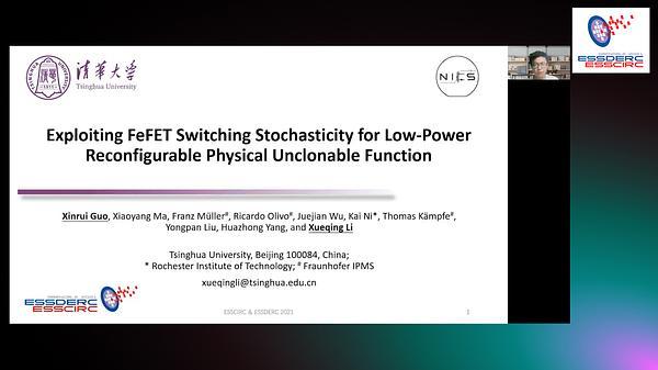 Exploiting FeFET Switching Stochasticity for Low-Power Reconfigurable Physical Unclonable Function