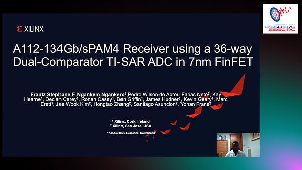 A 112–134-Gb/S PAM4 Receiver Using a 36-Way Dual-Comparator TI-SAR ADC in 7-nm FinFET