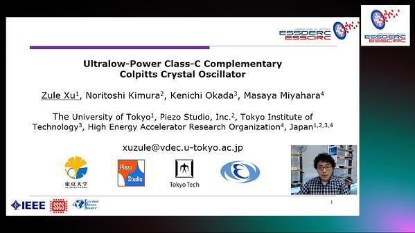 Ultralow-Power Class-C Complementary Colpitts Crystal Oscillator