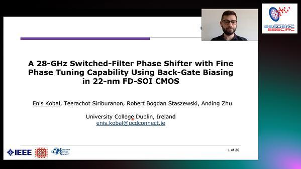 A 28-GHz Switched-Filter Phase Shifter with Fine Phase-Tuning Capability Using Back-Gate Biasing in 22-nm FD-SOI CMOS