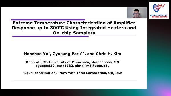 Extreme Temperature Characterization of Amplifier Response Up to 300 Degrees Celsius Using Integrated Heaters and On-Chip Samplers