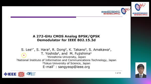 A 272-GHz CMOS Analog BPSK/QPSK Demodulator for IEEE 802.15.3d