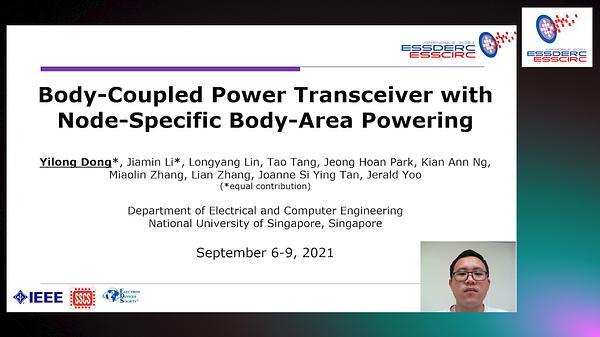Body-Coupled Power Transceiver with Node-Specific Body-Area Powering