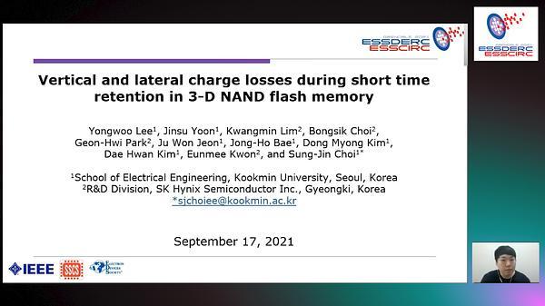 Vertical and Lateral Charge Losses During Short Time Retention in 3-D NAND Flash Memory