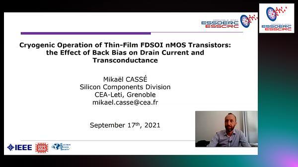 Cryogenic Operation of Thin-Film FDSOI nMOS Transistors: the Effect of Back Bias on Drain Current and Transconductance