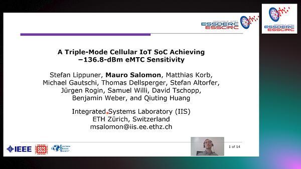 A Triple-Mode Cellular IoT SoC Achieving −136.8-dBm eMTC Sensitivity