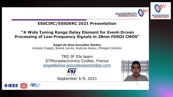 A Wide Tuning Range Delay Element for Event-Driven Processing of Low-Frequency Signals in 28-nm FD-SOI CMOS