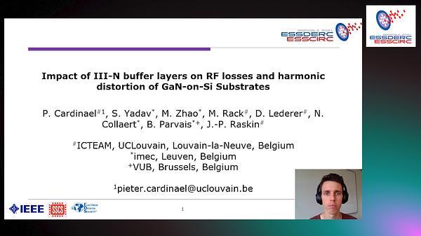 Impact of III-N Buffer Layers on RF Losses and Harmonic Distortion of GaN-on-Si Substrates