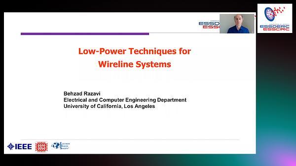 Low-Power Techniques for Wireline Systems
