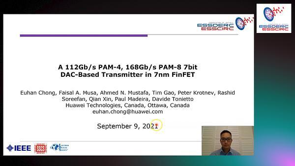 A 112Gb/s PAM-4, 168Gb/s PAM-8 7bit DAC-Based Transmitter in 7nm FinFET