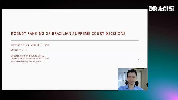 Robust Ranking of Brazilian Supreme Court Decisions