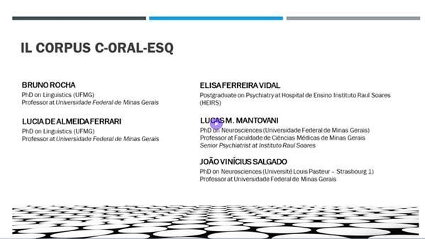 C-ORAL-ESQ: A spoken corpus of spontaneous speech by Brazilian schizophrenic patients
