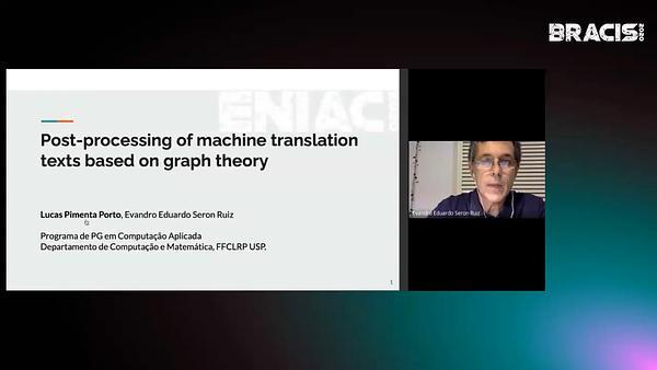 Post-processing of machine translation texts based on graph theory