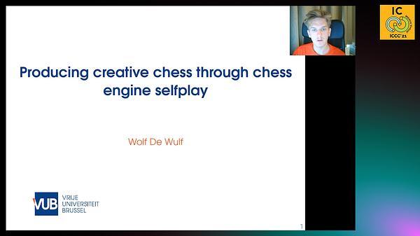 Producing creative chess through chess engine selfplay