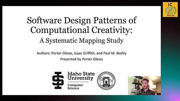 Software Design Patterns of Computational Creativity: A Systematic Mapping Study