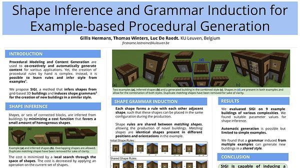 Shape Inference and Grammar Induction for Example-based Procedural Generation