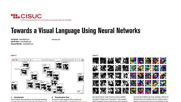 Towards a Visual Language Using Neural Networks