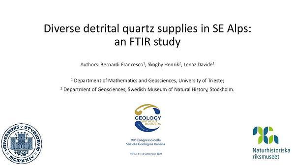 Diverse detrital quartz supplies in SE Alps: an FTIR study