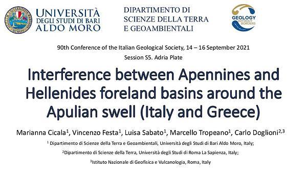 Interference between Apennines and Hellenides foreland basins around the Apulian swell (Italy and Greece)