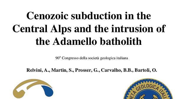 Cenozoic subduction in the Central Alps and the intrusion of the Adamello batholith