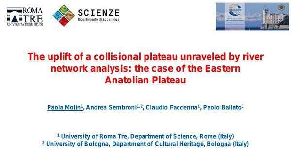 The uplift of a collisional plateau unraveled by river network analysis: the case of the Eastern Anatolian Plateau