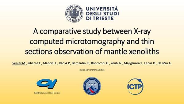 A comparative study between X-ray computed microtomography and thin sections observation of mantle xenoliths