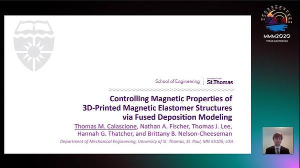 Controlling Magnetic Properties of 3D-Printed Magnetic Elastomer Structures via Fused Deposition Modeling