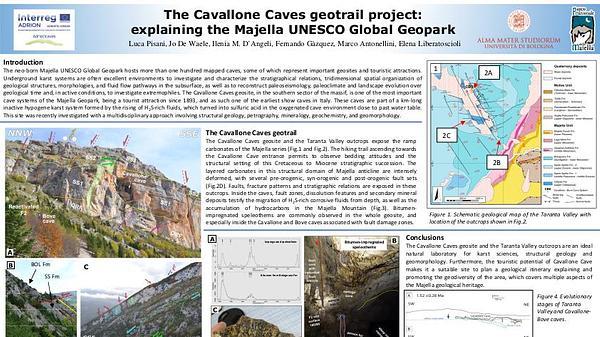 The Cavallone Caves geotrail project: explaining the Majella UNESCO Global Geopark