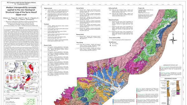 Modern interoperability concepts applied to the new Geological Structural map of the Serre Massif Upper crust