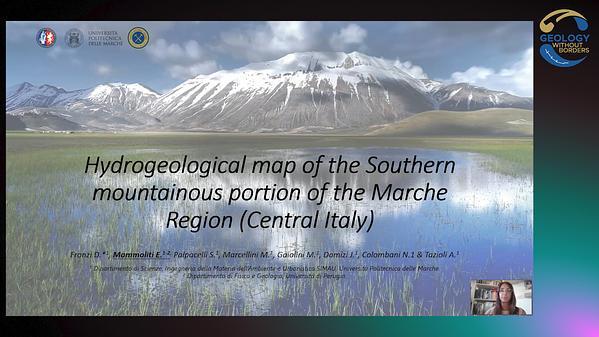 Hydrogeological map of the Southern mountainous portion of Marche Region (Central Italy)