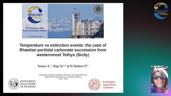 Temperature vs extinction events: the case of Rhaetian peritidal carbonate succession from westernmost Tethys (Sicily)