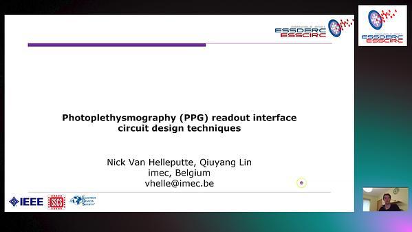 Photoplethysmography (PPG) readout interface circuit design techniques