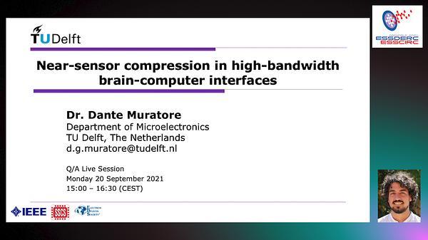 Near-sensor compression in high-bandwidth brain-computer interface