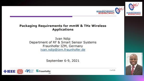 Packaging requirements for mmW & THz wireless applications