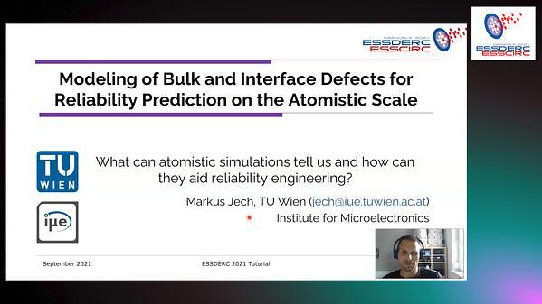 Modeling of Bulk and Interface Defects for Reliability Prediction on the Atomistic Scale.