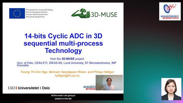14-bits Cyclic ADC in 3D sequential multi-process Technology