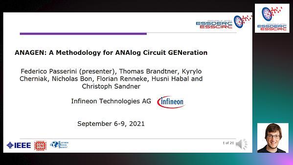ANAGEN: A Methodology for ANAlog Circuit GENeration