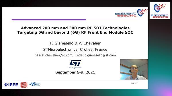 Advanced 200 mm and 300 mm RF SOI Technologies Targeting 5G and beyond (6G) RF Front End Module SOC