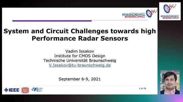 System and circuit challenges towards high performance radar sensors