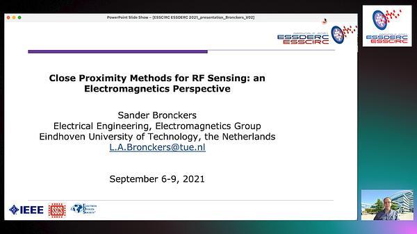 Close proximity methods for RF sensing: an electromagnetics perspective