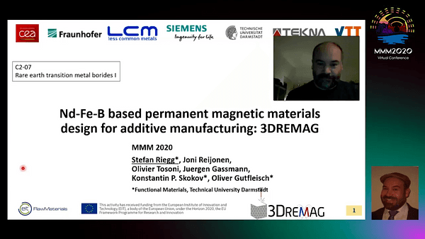 Nd-Fe-B based permanent magnetic materials design for additive manufacturing: 3DREMAG