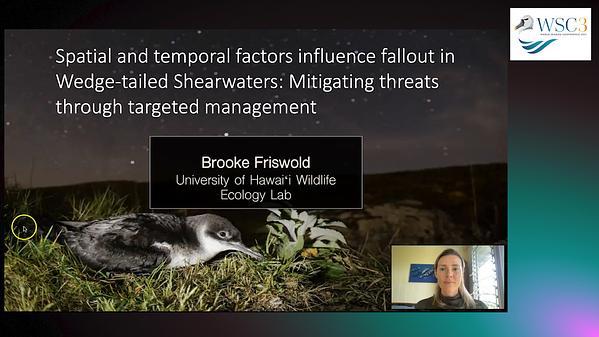 Spatial and temporal factors influence fallout in Wedge-tailed Shearwaters: Mitigating threats through directed management