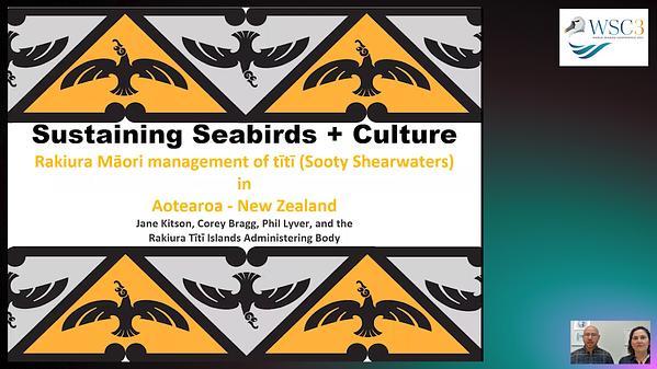 Sustaining seabirds and culture: Rakiura Maori management of titi (Sooty Shearwaters) in New Zealand.
