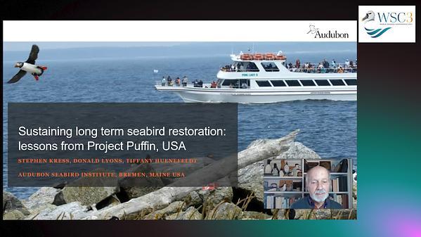 Sustaining long term seabird restoration: lessons from Project Puffin, Maine USA