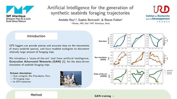 Artificial intelligence for the generation of synthetic seabirds foraging trajectories